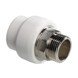 Переходник VALTEC VTp.707 НР 1 1/4&amp;quot; DN 40x32 PN 25 под ключ полипропиленовый комбинированный