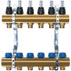 Коллекторная группа из латуни Stahlmann SML0001/03409BR 1&amp;quot;x3/4&amp;quot; 9 выходов под евроконус с расходомерами