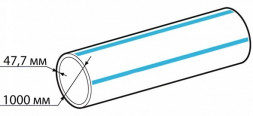 Труба ПНД 1000х47,7 SDR 21 ПЭ 100 ГОСТ 18599-2001 питьевая