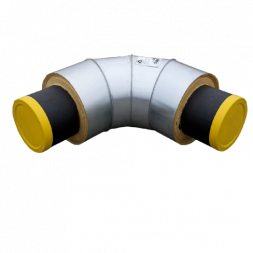 Отвод стальной в изоляции ППУ-ОЦ 45 градусов 108х5,0/200