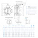 Затвор DENDOR 021F DN 125 PN 10 поворотный дисковый фланцевый с рукояткой
