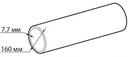 Труба ПНД техническая SDR21 d160х7,7 тип ОС