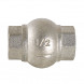 Клапан обратный VALTEC VT.151.N.05 3/4&amp;quot; DN 20 PN 40 пружинный резьбовой с латунным золотником, латунный с никелевым покрытием