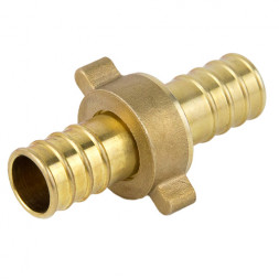 Соединитель для шланга латунный Aquasfera 9105-01 DN 15 PN 25 разъёмный, 9105-01
