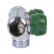 Коллектор распределительный STOUT SMB 6850 2 отвода ВР-НР 3/4&amp;quot; DN 20 PN 16 с регулирующими клапанами