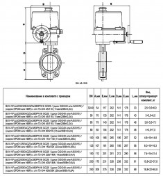 Затвор дисковый поворотный ABRA BUV-VF 863 EAGZ DN 100 PN 16/10 межфланцевый с электроприводом