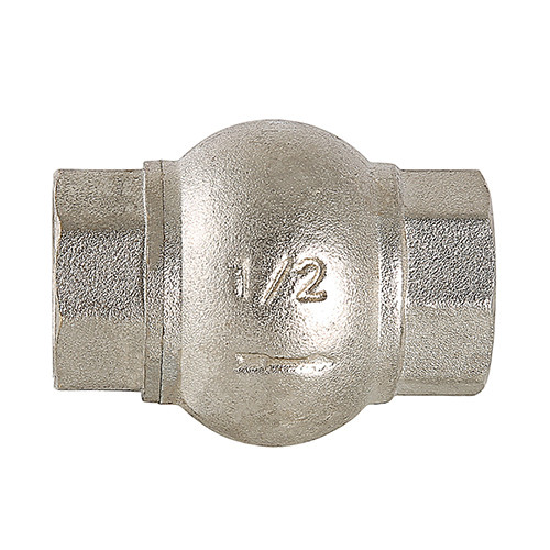 Клапан обратный VALTEC VT.151.N.08 1 1/2&amp;quot; DN 40 PN 16 пружинный резьбовой с латунным золотником, латунный с никелевым покрытием