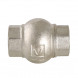 Клапан обратный VALTEC VT.151.N.08 1 1/2&amp;quot; DN 40 PN 16 пружинный резьбовой с латунным золотником, латунный с никелевым покрытием