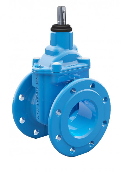 Задвижка (Talis) Belgicast BV-05-47 DN450 PN10/16 фланцевая клиновая чугунная под электропривод обрезиненным клином