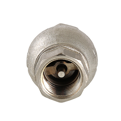 Клапан обратный VALTEC VT.151.N.09 2&amp;quot; DN 50 PN 16 пружинный резьбовой с латунным золотником, латунный с никелевым покрытием