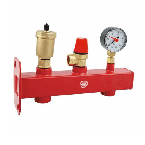 Группа безопасности Benarmo ВР-НР 3/4&amp;quot;x1/2&amp;quot;x1/4&amp;quot; DN 20 PN 10 для расширительного бака