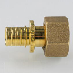 Переходник VALTEC VTm.422.G ВР 3/4&amp;quot; DN 16x20 PN 16 с накидной гайкой латунный
