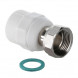 Переходник VALTEC VTp.708 ВР 3/4&amp;quot; DN 25x20 PN 25 с накидной гайкой полипропиленовый комбинированный