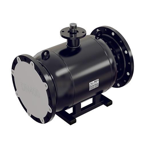 Кран шаровой ALSO КШ.Ф.Р.BV.М.300.16-01 Ду 300 Ру 16 с редуктором запорно-регулирующий фланцевый с ниппелями для подключения измерительного оборудования