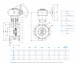 Затвор DENDOR 027F DN 150 PN 16 поворотный дисковый с тремя эксцентриситетами фланцевый стальной