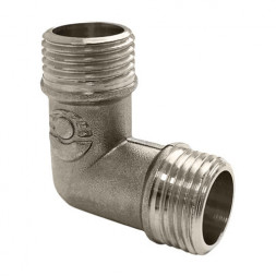 Угольник 90 градусов VALFEX VF.093 НР 1/2&amp;quot; Ду 15 Ру 40 никелированный латунный