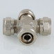 Крестовина VALTEC VTm.341 DN 26x20x26x20 PN 10 латунная никелированная