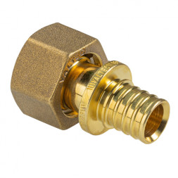 Переходник VALTEC VTm.422.G ВР 1/2&amp;quot; DN 20x15 PN 16 с накидной гайкой латунный