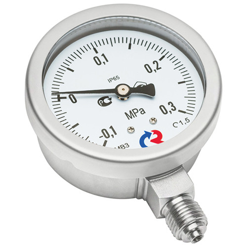 Манометр РОСМА ТМ-321Р.00 (0...0,6 МПа) Байонет Дкорп=63мм кл. 1,5 G1/4&amp;quot; коррозионностойкий виброустойчивый радиальный 00000039049