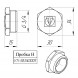 Латунная пробка VALTEC 3/4&amp;quot; резьбовая VTr.583.N.0005