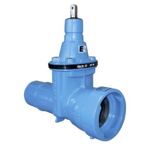 Задвижка HAWLE 4027E2 DN 150/170 PN 16 раструбная клиновая чугунная с обрезиненным клином стандарта VRS