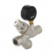 Клапан подпиточный VALTEC VT.515.N.04 1/2&amp;quot; DN 15 PN 16 с фильтром и манометром, латунный с никелевым покрытием