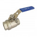 Кран шаровой ABRA BV-027A ВР 1/2&amp;quot; DN 15 PN 40 с фиксатором нержавеющая сталь