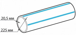 Труба ПНД 225х20,5 SDR 11 ПЭ 100 ГОСТ 18599-2001 питьевая