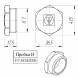 Латунная пробка VALTEC 1&amp;quot; резьбовая VTr.583.N.0006