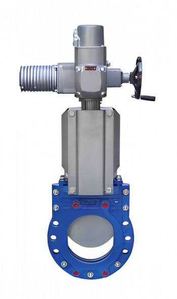 Задвижка шиберная ножевая VAG ZETA DN 125 PN 10 с электроприводом AUMA SA07.6