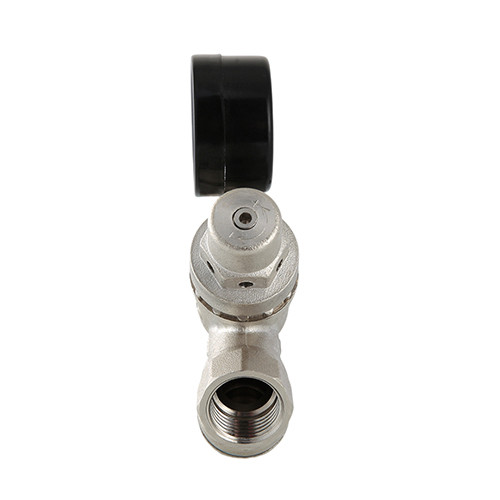 Клапан подпиточный VALTEC VT.515.N.05 DN 3/4&amp;#039;&amp;#039; 20 PN 16 с фильтром и манометром, латунный с никелевым покрытием