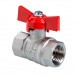 Шаровой кран VALTEC СТАНДАРТ 1/2&amp;quot; Ду15 Ру40 никелированный c внутренней резьбой VT.122.N.04
