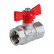Шаровой кран VALTEC СТАНДАРТ 1/2&amp;quot; Ду15 Ру40 никелированный c внутренней резьбой VT.122.N.04