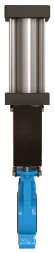 Задвижка шиберная VALSTOK VAB-013-01-D/A-NBR Ду 250 Ру 10 с пневмоприводом двусторонняя чугунная межфланцевая