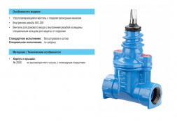 Вентиль для домового ввода Hawle 2500 DN 3/4&amp;quot; с внутренней резьбой