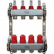 Коллекторная группа из нержавеющей стали Stahlmann SML0001/03412SS 1&amp;quot;x3/4&amp;quot; 12 выходов под евроконус с расходомерами