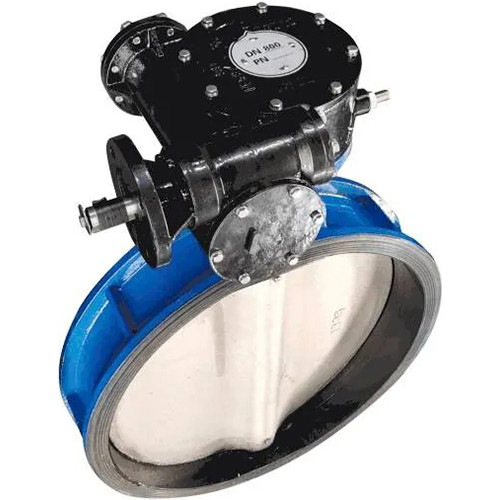 Затвор дисковый чугунный Benarmo 2011RA DN 450 PN 10/16 поворотный межфланцевый с редуктором под электропривод EURO