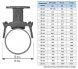 Лента хомутовая UR-CAST UR-63 DN 125 мм x 133-159 мм PN 16