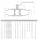 Кран шаровой цельносварной LD КШ.Ц.П.080/070.025.П/П.02 Ду 80/70 Ру 25 стальной полнопроходный под приварку
