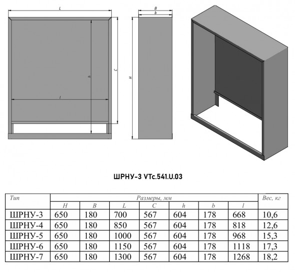 Коллекторный шкаф VALTEC ШРНУ VTc.541.U.03 8-10 выходов распределительный