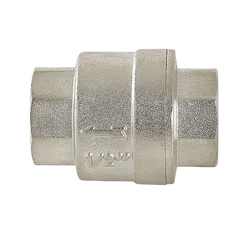 Клапан обратный VALTEC VT.161.N.08 1 1/2&amp;quot; DN 40 PN 25 пружинный резьбовой, латунный с никелевым покрытием