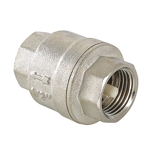 Клапан обратный VALTEC VT.161.N.08 1 1/2&amp;quot; DN 40 PN 25 пружинный резьбовой, латунный с никелевым покрытием