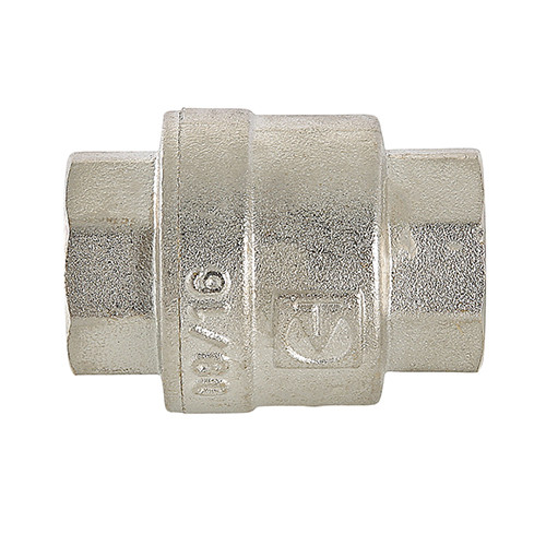 Клапан обратный VALTEC VT.161.N.08 1 1/2&amp;quot; DN 40 PN 25 пружинный резьбовой, латунный с никелевым покрытием