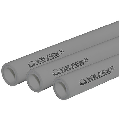 Полипропиленовая труба VALFEX 75х12,5х2000 PN 25 SDR 6 армированная алюминием серая