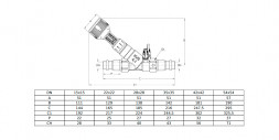 Клапан Cim 747OTPRF Ду 15 Ру 25 балансировочный Cimberio