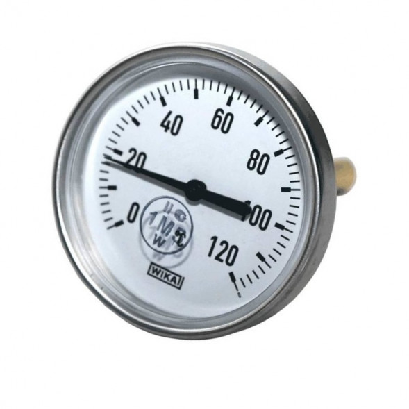 Термометр биметаллический осевой Дк63 L40мм G1/2&amp;quot; 120С A50.10 Wika 3901661 (36523008)