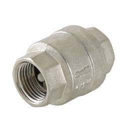 Клапан обратный VALTEC VT.161.N.09 2&amp;quot; DN 50 PN 25 пружинный резьбовой, латунный с никелевым покрытием