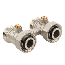 Узел радиаторный Valtec VT.345.NE 3/4&amp;quot; (евроконус) PN 10 для нижнего подключения прямой, без адаптеров