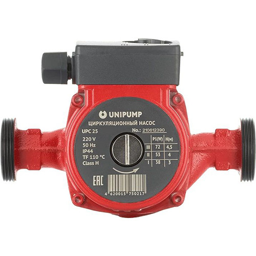 Насос циркуляционный Unipump UPC 25-40 180 с мокрым ротором H=4,5м Q=58л/мин арт. 53843