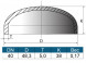Заглушка 48,3х5 (ду40) ГОСТ 17379-2001 эллиптическая стальная